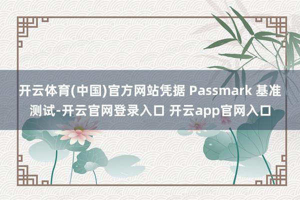 开云体育(中国)官方网站凭据 Passmark 基准测试-开云官网登录入口 开云app官网入口