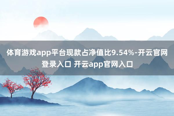 体育游戏app平台现款占净值比9.54%-开云官网登录入口 开云app官网入口