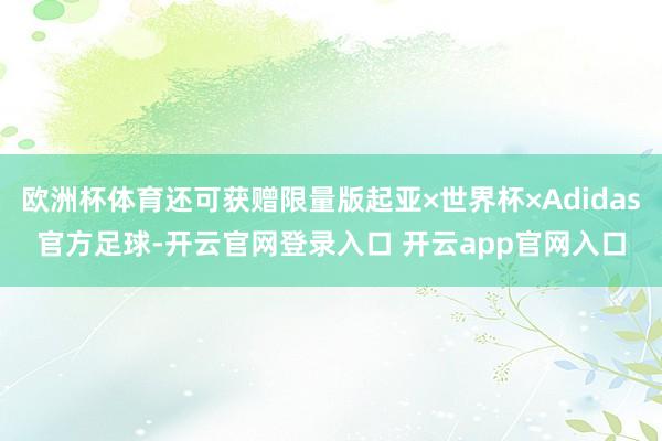 欧洲杯体育还可获赠限量版起亚×世界杯×Adidas官方足球-开云官网登录入口 开云app官网入口
